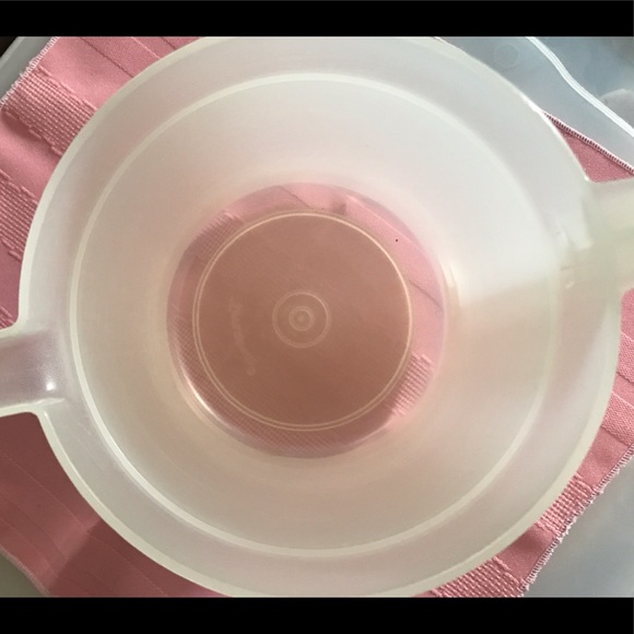 Tupperware 1 Qt Pitcher #1575 Clear w/ Blue Lid USA Vintage - Picture 7 of 7